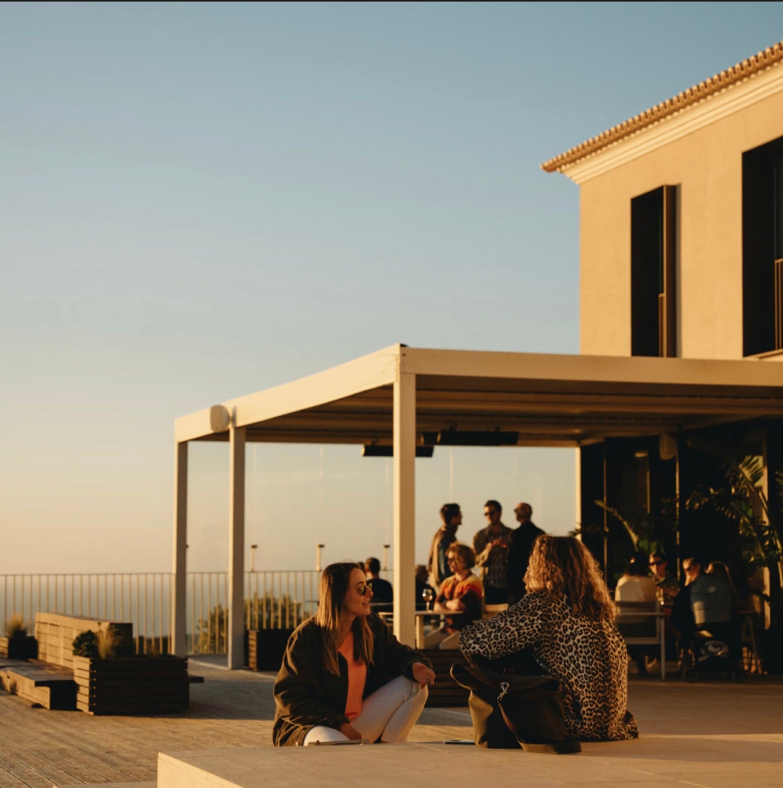 The outdoor patio