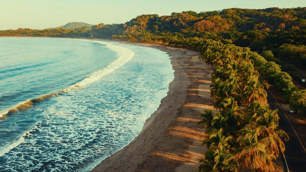 The beach at Santa Teresa, Costa Rica, on the Nicoya Peninsula